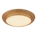 Alora - FM511421RA - Three Light Flush Mount - Merida - Rattan