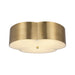 Alora - FM566314BG - Three Light Flush Mount - Adella - Brushed Gold