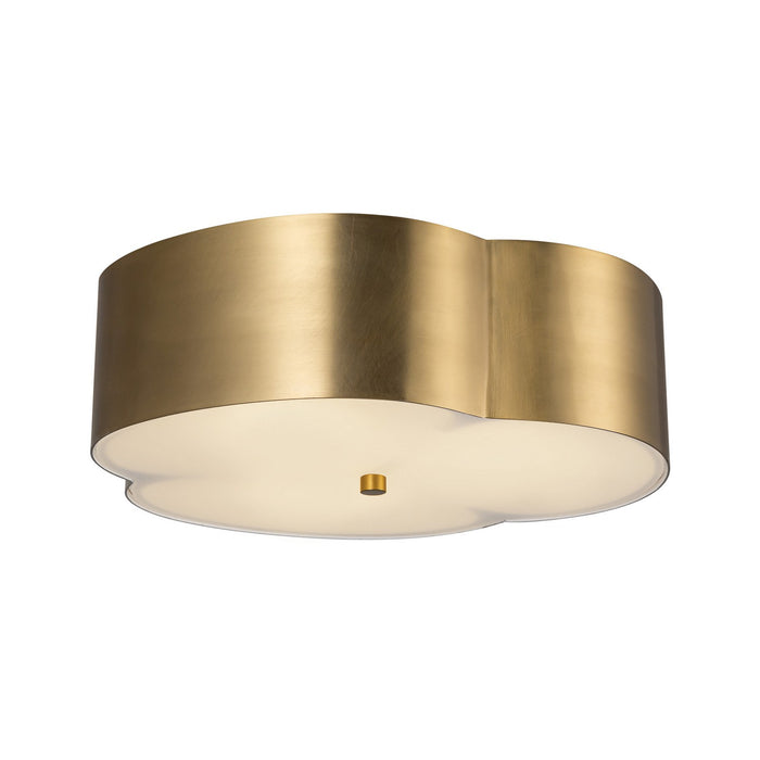 Alora - FM566314BG - Three Light Flush Mount - Adella - Brushed Gold