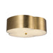 Alora - FM566314BG - Three Light Flush Mount - Adella - Brushed Gold