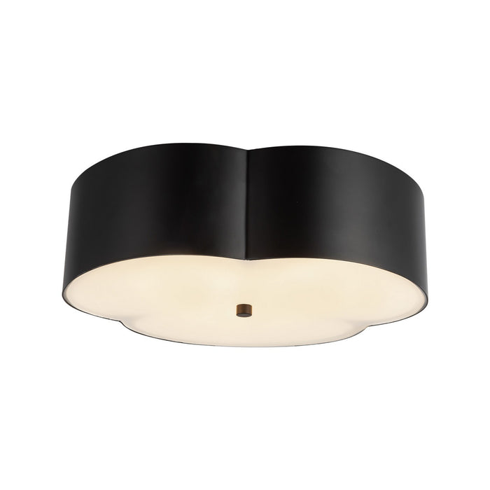 Alora - FM566314MB - Three Light Flush Mount - Adella - Matte Black