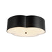 Alora - FM566314MB - Three Light Flush Mount - Adella - Matte Black