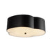 Alora - FM566314MB - Three Light Flush Mount - Adella - Matte Black
