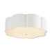 Alora - FM603314AW - Three Light Flush Mount - Blossom - Antique White