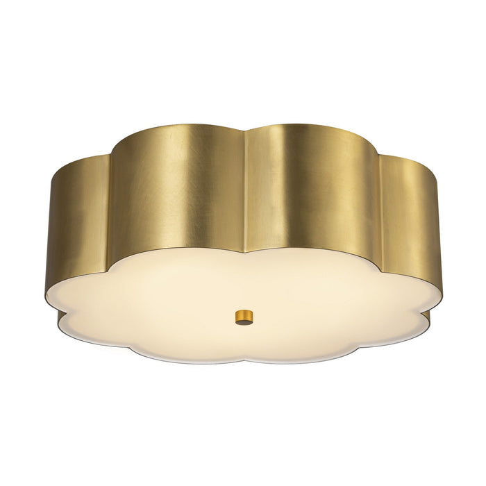Alora - FM603314BG - Three Light Flush Mount - Blossom - Brushed Gold