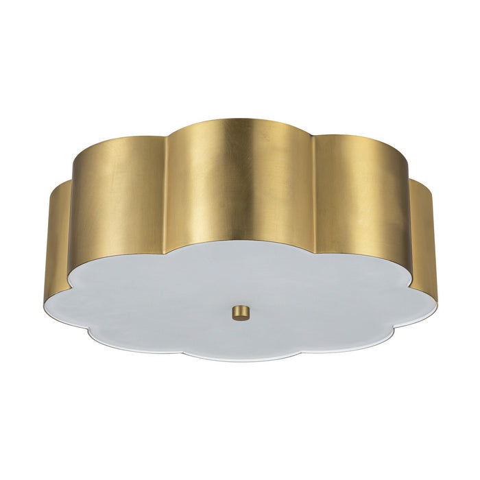 Alora - FM603314BG - Three Light Flush Mount - Blossom - Brushed Gold