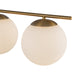 Alora - LP421437BGOP - Four Light Linear Pendant - Zuri - Brushed Gold/Opal Glass