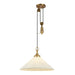 Alora - PD447120BGWL - One Light Pendant - Ellen - Brushed Gold/White Linen