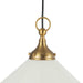 Alora - PD447120BGWL - One Light Pendant - Ellen - Brushed Gold/White Linen