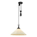 Alora - PD447120MBWL - One Light Pendant - Ellen - Matte Black/White Linen