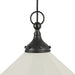Alora - PD447120MBWL - One Light Pendant - Ellen - Matte Black/White Linen