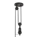 Alora - PD447120MBWL - One Light Pendant - Ellen - Matte Black/White Linen
