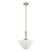 Alora - PD497016BGFW - One Light Pendant - Bridgette - Brushed Gold/Folded White