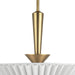 Alora - PD497016BGFW - One Light Pendant - Bridgette - Brushed Gold/Folded White