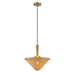 Alora - PD497016BGRA - One Light Pendant - Bridgette - Brushed Gold/Rattan