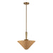 Alora - PD497016BGRA - One Light Pendant - Bridgette - Brushed Gold/Rattan