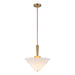 Alora - PD497016BGWL - One Light Pendant - Bridgette - Brushed Gold/White Linen