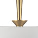 Alora - PD497016BGWL - One Light Pendant - Bridgette - Brushed Gold/White Linen