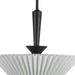 Alora - PD497016MBFW - One Light Pendant - Bridgette - Matte Black/Folded White