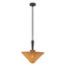 Alora - PD497016MBRA - One Light Pendant - Bridgette - Matte Black/Rattan