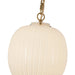 Alora - PD579112BGGR - One Light Pendant - Cherise - Brushed Gold/Glossy Ribbed Opal Glass