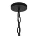 Alora - PD579112MBGR - One Light Pendant - Cherise - Matte Black/Glossy Ribbed Opal Glass