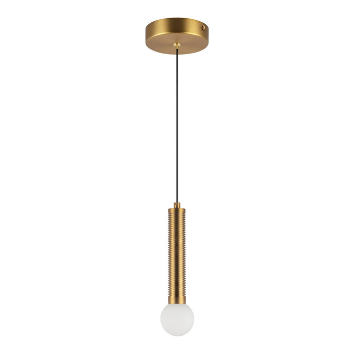 Alora - PD612109BGOP-UNV - LED Pendant - Arden - Brushed Gold/Opal Glass