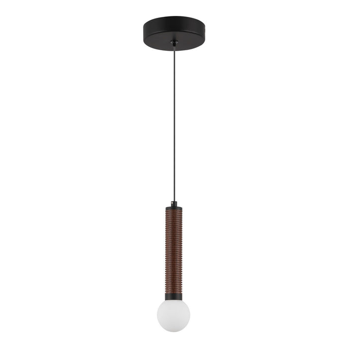 Alora - PD612109MBOP-UNV - LED Pendant - Arden - Matte Black/Opal Glass