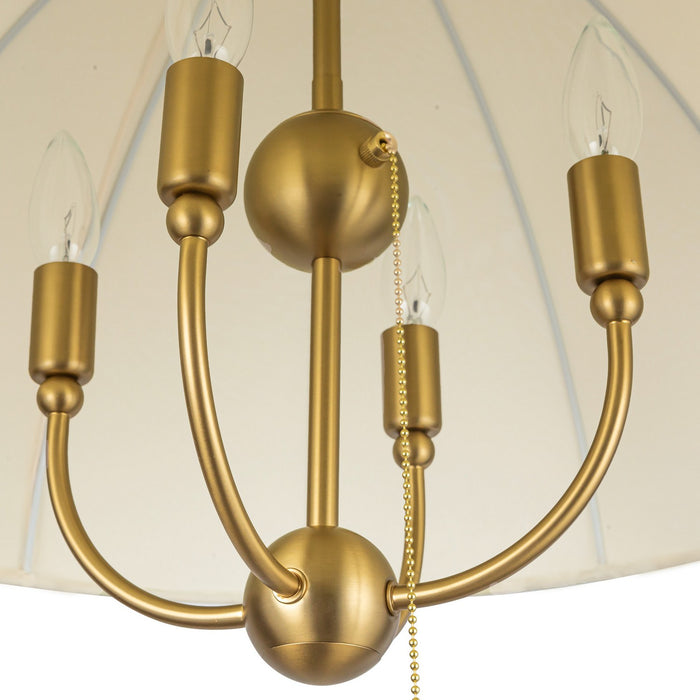 Alora - PD661424BG - Four Light Pendant - Crosby - Brushed Gold