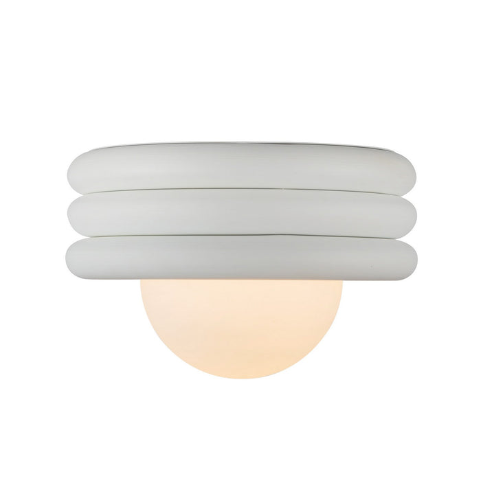 Alora - SF426012AW - One Light Semi-Flush Mount - Harvey - Antique White