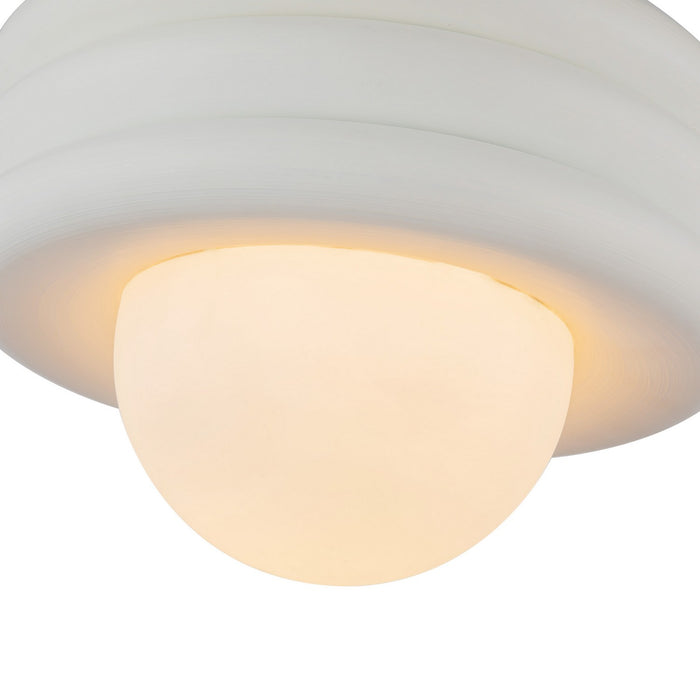 Alora - SF426012AW - One Light Semi-Flush Mount - Harvey - Antique White