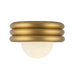 Alora - SF426012BG - One Light Semi-Flush Mount - Harvey - Brushed Gold