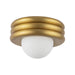 Alora - SF426012BG - One Light Semi-Flush Mount - Harvey - Brushed Gold