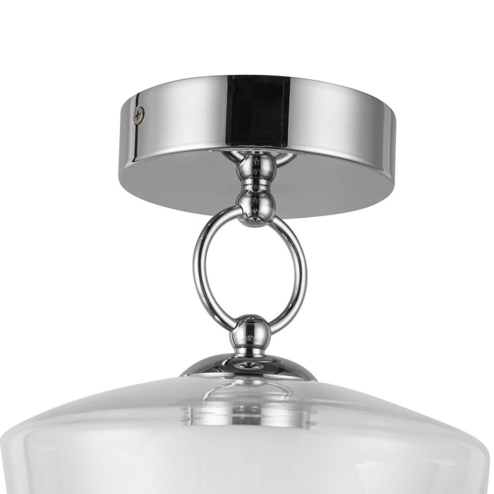 Alora - SF443308CHCL-UNV - LED Semi Flush Mount - Leota - Chrome/Clear Glass