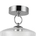 Alora - SF443308CHCL-UNV - LED Semi Flush Mount - Leota - Chrome/Clear Glass