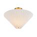 Alora - SF497016BGFW - One Light Semi-Flush Mount - Bridgette - Brushed Gold/Folded White
