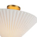 Alora - SF497016BGFW - One Light Semi-Flush Mount - Bridgette - Brushed Gold/Folded White