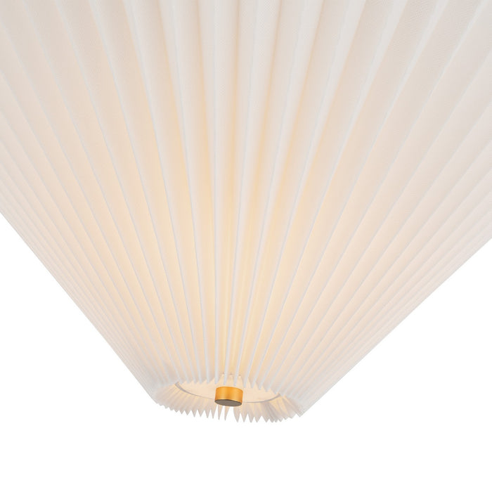 Alora - SF497016BGFW - One Light Semi-Flush Mount - Bridgette - Brushed Gold/Folded White