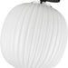 Alora - SF579112MBGR - One Light Semi-Flush Mount - Cherise - Matte Black/Glossy Ribbed Opal Glass