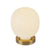 Alora - TL579107BGGR - One Light Table Lamp - Cherise - Brushed Gold/Glossy Ribbed Opal Glass