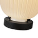 Alora - TL579107MBGR - One Light Table Lamp - Cherise - Matte Black/Glossy Ribbed Opal Glass