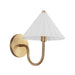 Alora - WV451808AGOP - One Light Vanity - Serena - Aged Gold/Opal Glass