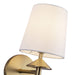 Alora - WV497106BGWL - One Light Vanity - Bridgette - Brushed Gold/White Linen