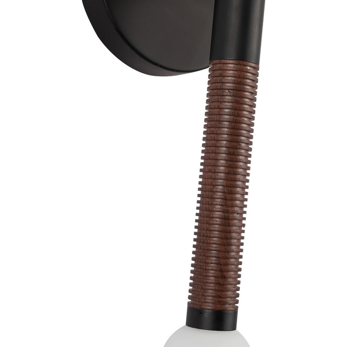 Alora - WV612114MBOP-UNV - LED Wall/Vanity - Arden - Matte Black/Opal Glass