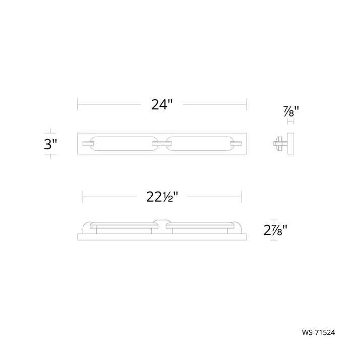 W.A.C. Lighting - WS-71534-35-AB - LED Wall Sconce - Spectacle - Aged Brass