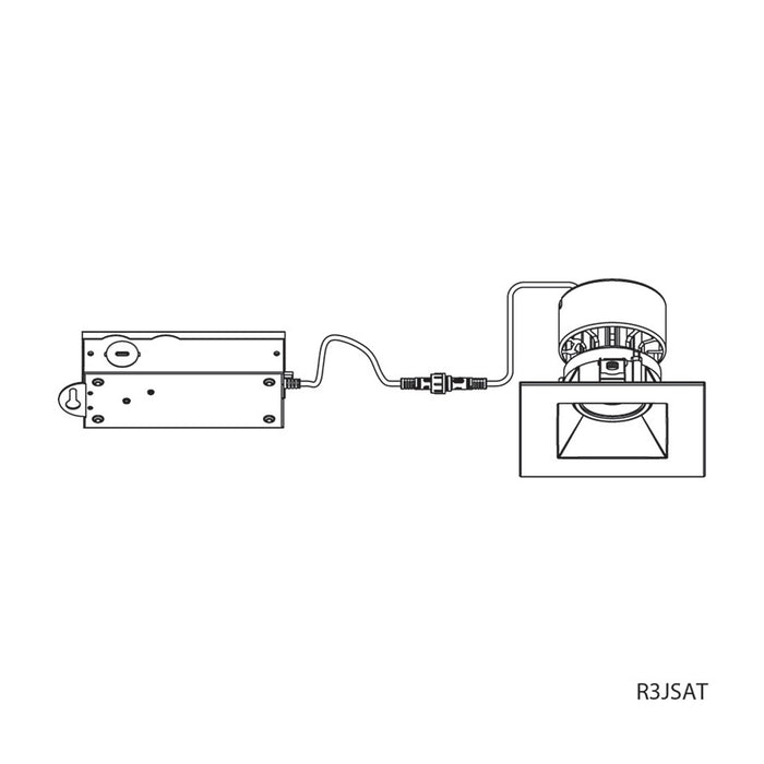 W.A.C. Lighting - R3JRAL-WCS-WT - LED Trim - Kenric - White