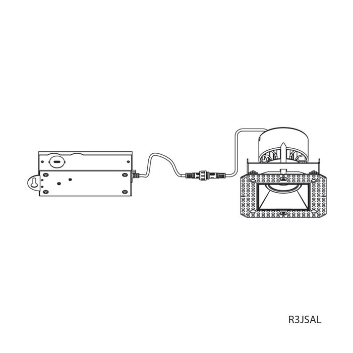W.A.C. Lighting - R3JRAL-WCS-WT - LED Trim - Kenric - White
