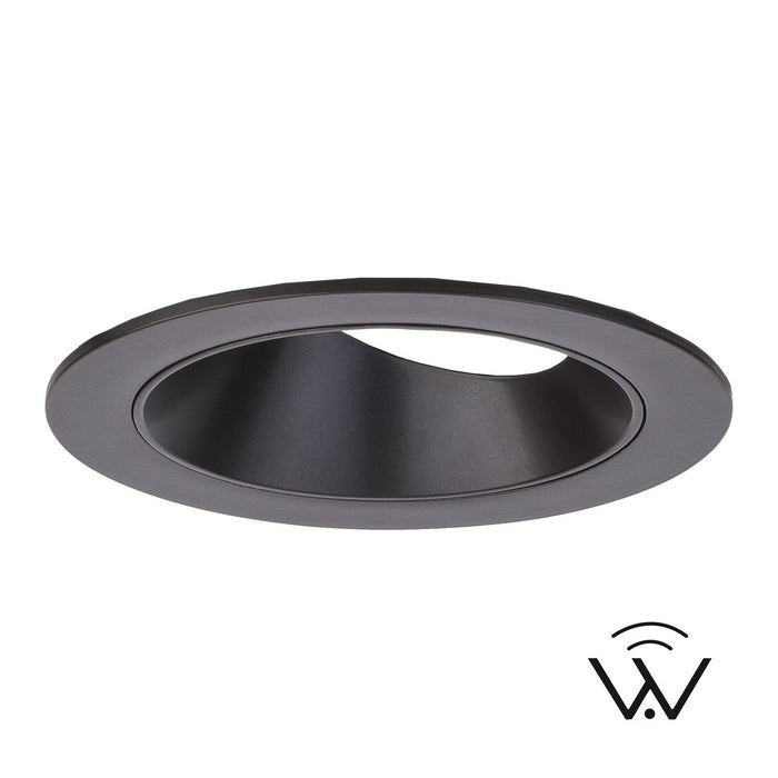 W.A.C. Lighting - R4FRAT-TWA-BK - LED Trim - 4In Fq Downlights - Black