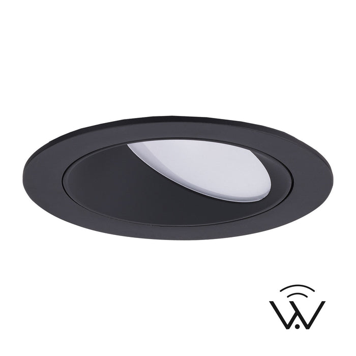 W.A.C. Lighting - R4FRWT-TWA-BK - LED Trim - 4In Fq Downlights - Black