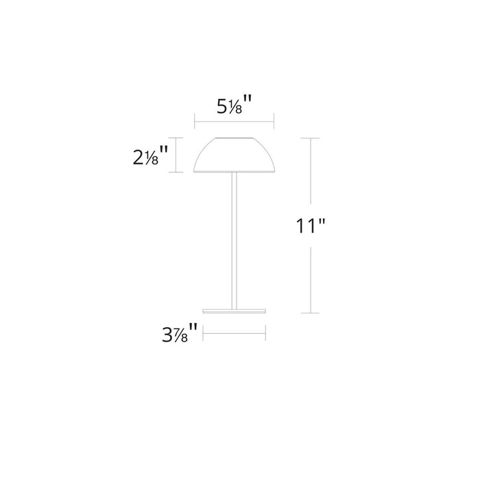 W.A.C. Lighting - TL-W251511-CS-GR - LED Table Lamp - Channing - Green